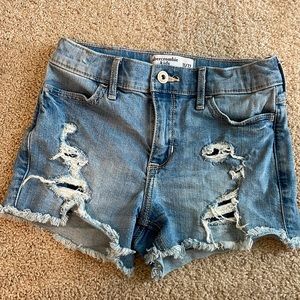 Abercrombie high rise shorty short girls size 11/12